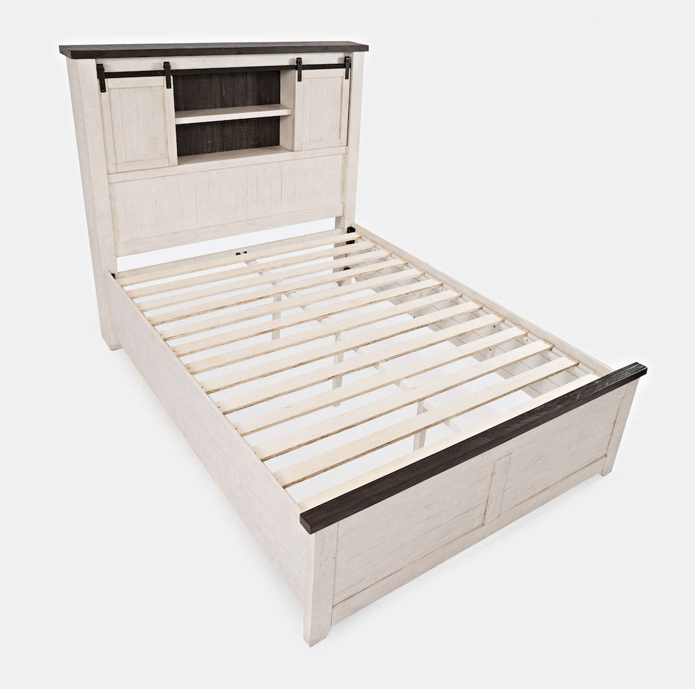 Jofran - Madison County King Barn Door Bed in Vintage white - 1706B-KBDHB-KPFB-KRS view 2