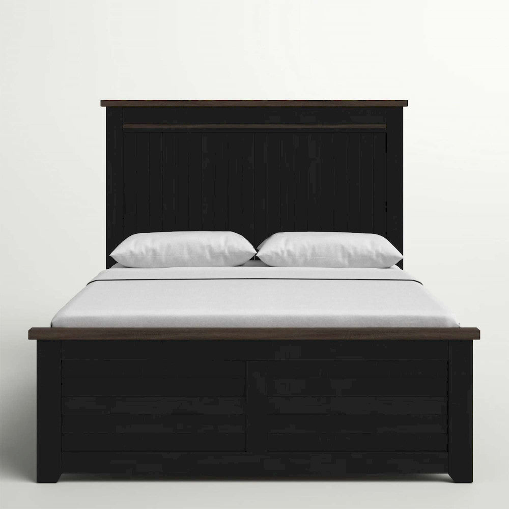 Jofran - Madison County King Panel Bed in Vintage Black - 1702B-KPHB-KPFB-KRS view 1