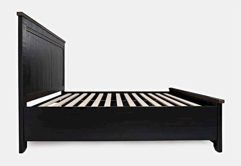 Jofran - Madison County King Panel Bed in Vintage Black - 1702B-KPHB-KPFB-KRS view 4