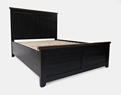 Jofran - Madison County King Panel Bed in Vintage Black - 1702B-KPHB-KPFB-KRS veiw 1