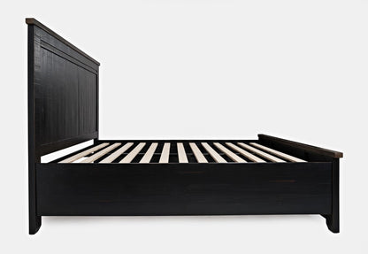 Jofran - Madison County King Panel Bed in Vintage Black - 1702B-KPHB-KPFB-KRS veiw 4