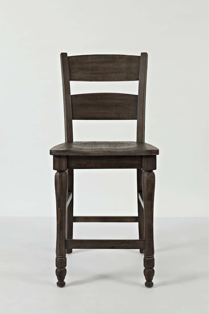 Jofran - Madison County Ladderback Counter Stool in Barnood (Set of 2) - 1700-BS401KD view 1