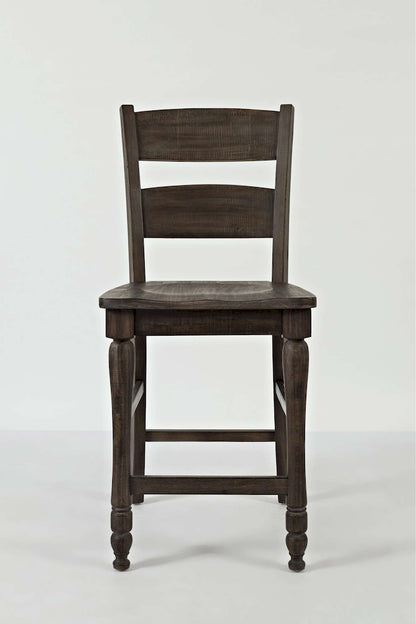 Jofran - Madison County Ladderback Counter Stool in Barnood (Set of 2) - 1700-BS401KD view 1