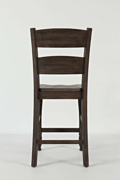 Jofran - Madison County Ladderback Counter Stool in Barnood (Set of 2) - 1700-BS401KD view 4