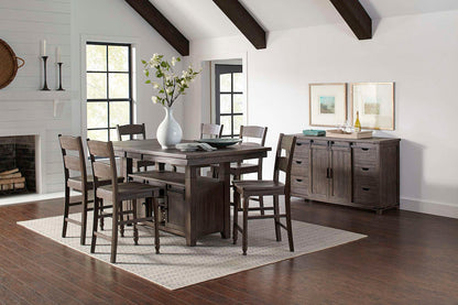 Jofran - Madison County Ladderback Counter Stool in Barnood (Set of 2) - 1700-BS401KD view 5