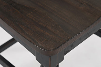 Jofran - Madison County Ladderback Counter Stool in Vintage Black (Set of 2) - 1702-BS401KD veiw 4