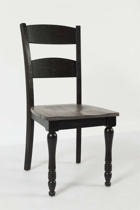 Jofran - Madison County Ladderback Dining Chair in Vintage Black (Set of 2) - 1702-401KD view 2