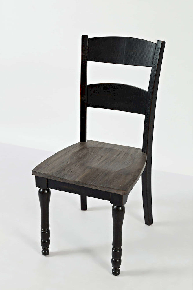 Jofran - Madison County Ladderback Dining Chair in Vintage Black (Set of 2) - 1702-401KD view 3