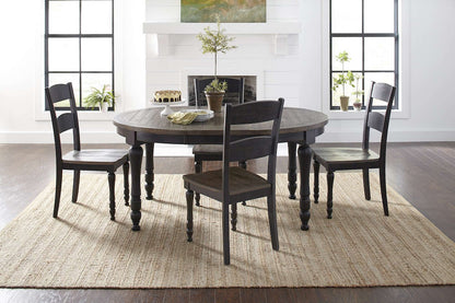 Jofran - Madison County Ladderback Dining Chair in Vintage Black (Set of 2) - 1702-401KD view 6