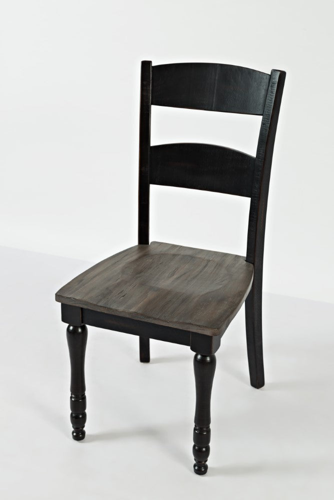 Jofran - Madison County Ladderback Dining Chair in Vintage Black (Set of 2) - 1702-401KD veiw 2