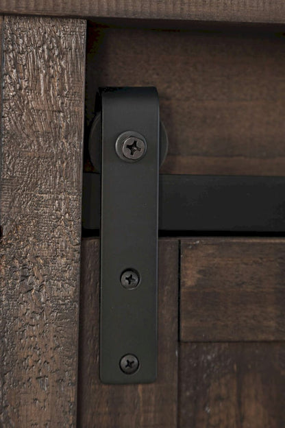 Jofran - Madison County Queen Barn Door Bed in Barnood - 1700B-QBDHB-QPFB-QRS view 3