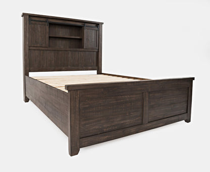 Jofran - Madison County Queen Barn Door Bed in Barnood - 1700B-QBDHB-QPFB-QRS veiw 1