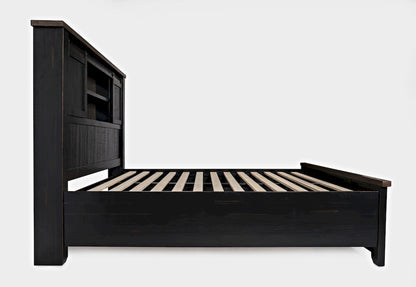 Jofran - Madison County Queen Barn Door Bed in Vintage Black - 1702B-QBDHB-QPFB-QRS view 4