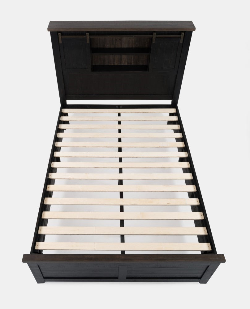 Jofran - Madison County Queen Barn Door Bed in Vintage Black - 1702B-QBDHB-QPFB-QRS veiw 3