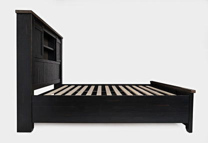 Jofran - Madison County Queen Barn Door Bed in Vintage Black - 1702B-QBDHB-QPFB-QRS veiw 4