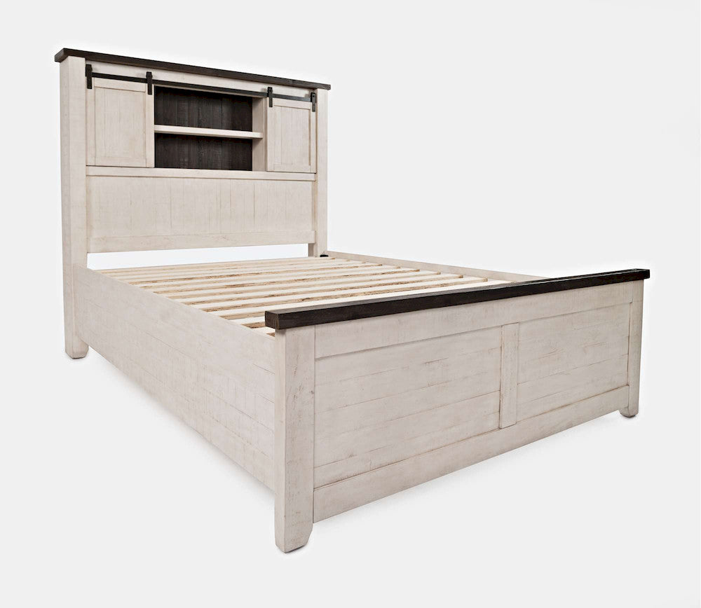 Jofran - Madison County Queen Barn Door Bed in Vintage white - 1706B-QBDHD-QPFB-QRS view 1