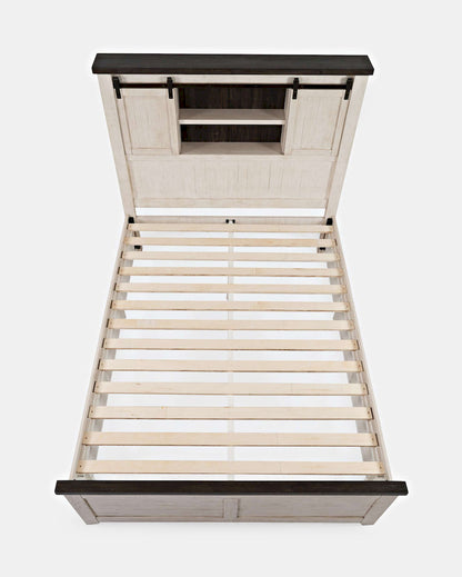Jofran - Madison County Queen Barn Door Bed in Vintage white - 1706B-QBDHD-QPFB-QRS view 5