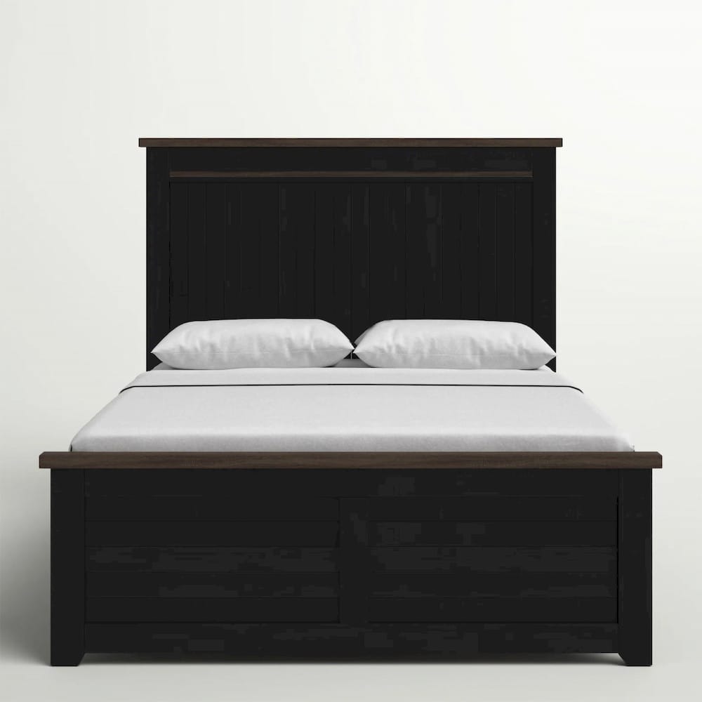 Jofran - Madison County Queen Panel Bed in Vintage Black - 1702B-QPHB-QPFB-QRS view 1