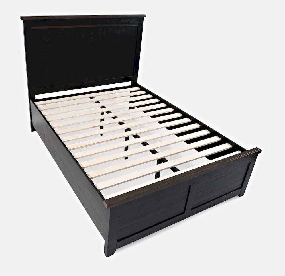 Jofran - Madison County Queen Panel Bed in Vintage Black - 1702B-QPHB-QPFB-QRS view 2
