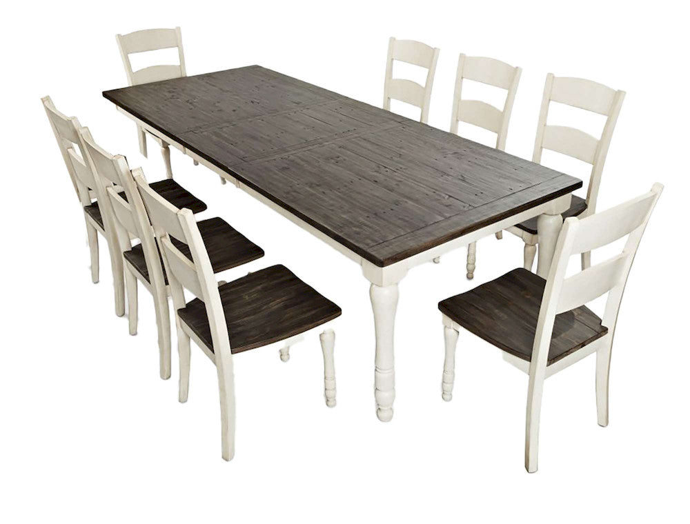 Jofran - Madison County Reclaimed Pine 106in Farmhouse Nine-Piece Dining Set - 1706-106D-9 view 2
