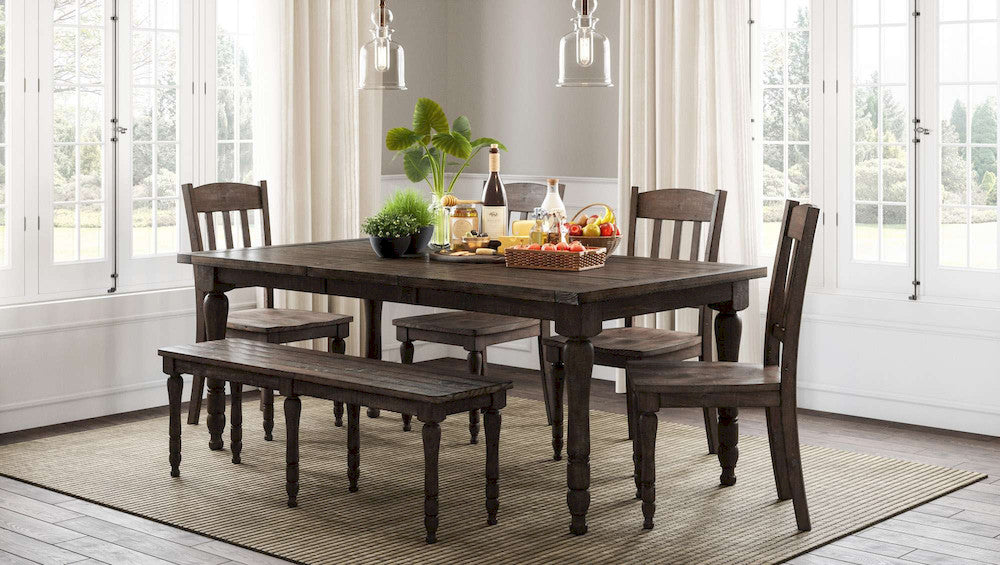 Jofran - Madison County Reclaimed Pine 54in Dining Bench - Barnwood Brown - 1700-14KD view 3