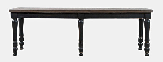 Jofran - Madison County Reclaimed Pine 54in Dining Bench - Vintage Black - 1702-14KD view 1