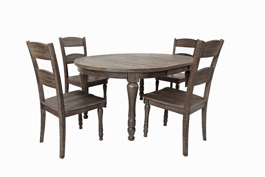 Jofran - Madison County Reclaimed Pine 66in Oval Farmhouse Five-Piece Dining Set - 1700-66D-5 view 1