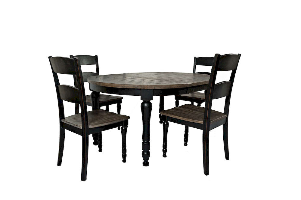 Jofran - Madison County Reclaimed Pine 66in Oval Farmhouse Five-Piece Dining Set - 1702-66D-5 view 1