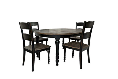 Jofran - Madison County Reclaimed Pine 66in Oval Farmhouse Five-Piece Dining Set - 1702-66D-5 view 1