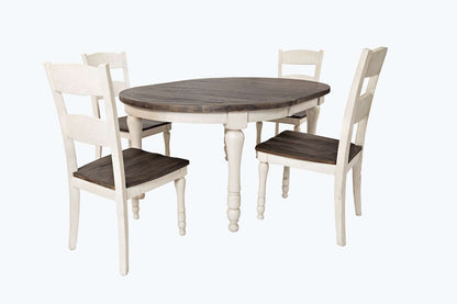 Jofran - Madison County Reclaimed Pine 66in Oval Farmhouse Five-Piece Dining Set - 1706-66D-5 view 1