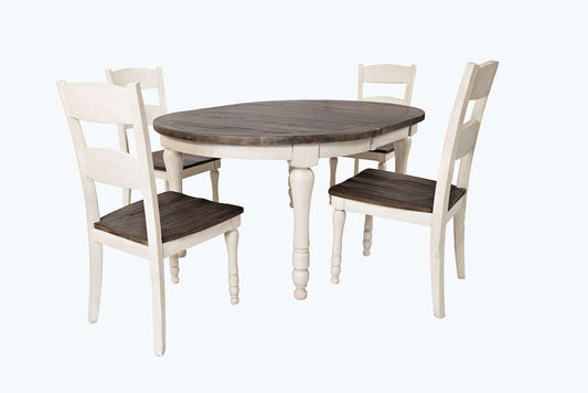 Jofran - Madison County Reclaimed Pine 66in Oval Farmhouse Five-Piece Dining Set - 1706-66D-5 view 1