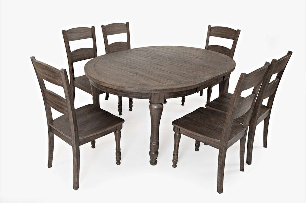 Jofran - Madison County Reclaimed Pine 66in Oval Farmhouse Seven-Piece Dining Set - 1700-66D-7 view 2