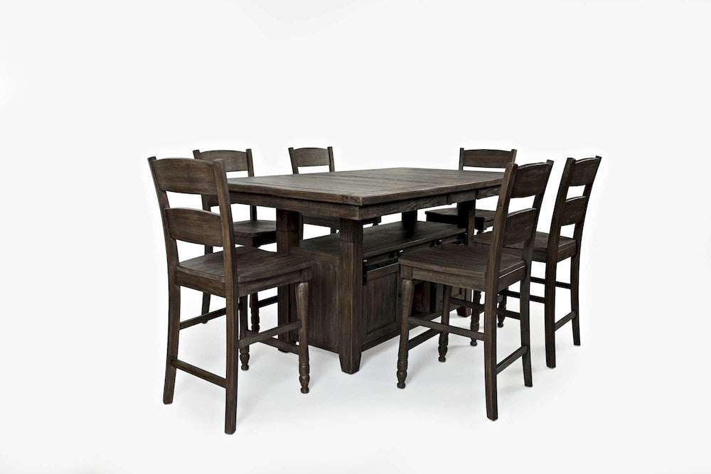 Jofran - Madison County Reclaimed Pine 72in Farmhouse Counter Height Seven-Piece Dining Set - 1700-72C-7 view 1