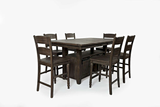 Jofran - Madison County Reclaimed Pine 72in Farmhouse Counter Height Seven-Piece Dining Set - 1700-72C-7 view 1