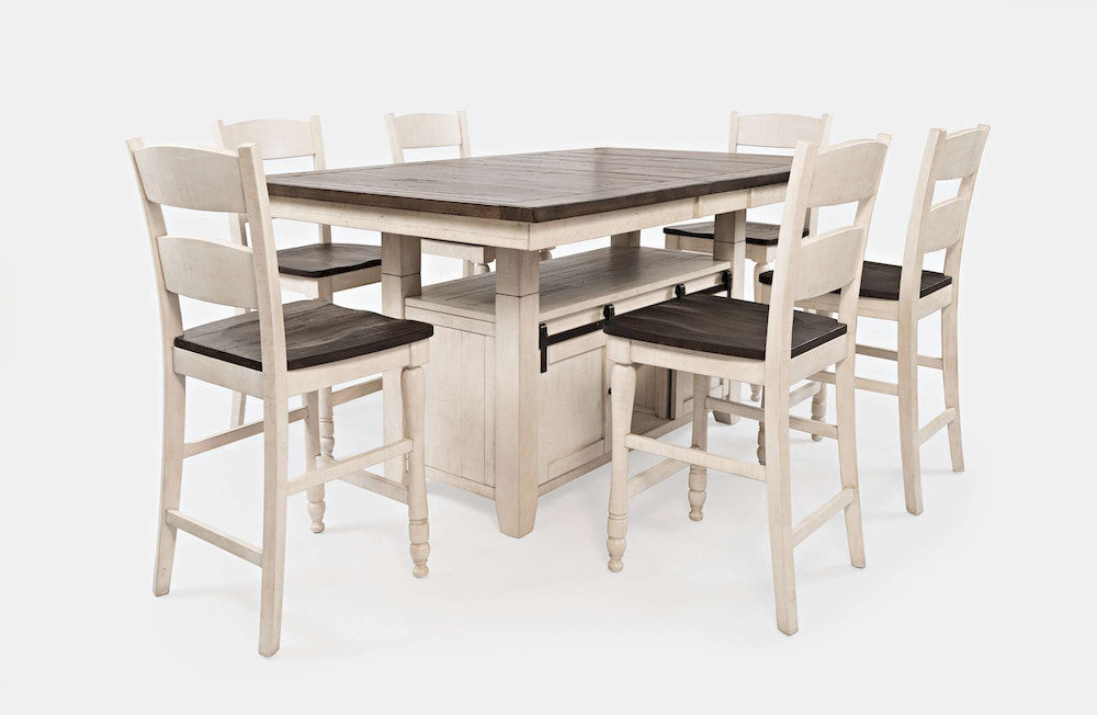 Jofran - Madison County Reclaimed Pine 72in Farmhouse Counter Height Seven-Piece Dining Set - 1706-72C-7 view 1