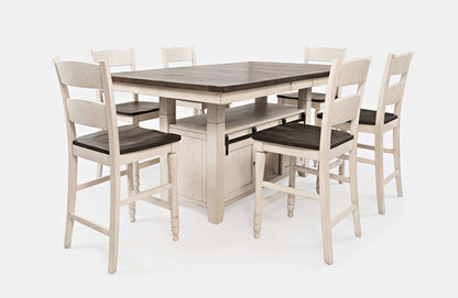 Jofran - Madison County Reclaimed Pine 72in Farmhouse Counter Height Seven-Piece Dining Set - 1706-72C-7 view 1