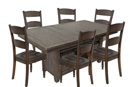 Jofran - Madison County Reclaimed Pine 72in Farmhouse Storage Table Seven-Piece Dining Set - 1700-72D-7 view 1