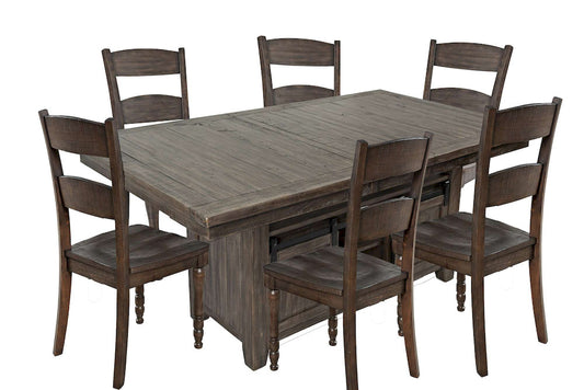 Jofran - Madison County Reclaimed Pine 72in Farmhouse Storage Table Seven-Piece Dining Set - 1700-72D-7 view 1