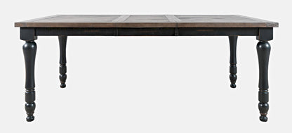 Jofran - Madison County Reclaimed Pine 78in Extension Farmhouse Dining Table - Vintage Black - 1702-42 view 1