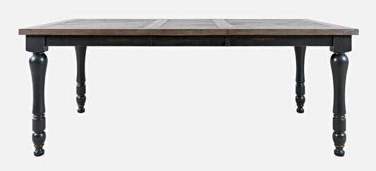 Jofran - Madison County Reclaimed Pine 78in Extension Farmhouse Dining Table - Vintage Black - 1702-42 view 1