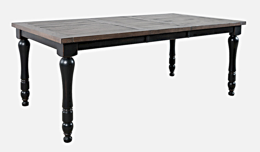 Jofran - Madison County Reclaimed Pine 78in Extension Farmhouse Dining Table - Vintage Black - 1702-42 view 2