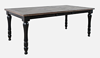 Jofran - Madison County Reclaimed Pine 78in Extension Farmhouse Dining Table - Vintage Black - 1702-42 view 2
