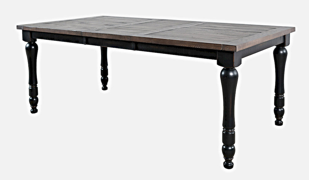 Jofran - Madison County Reclaimed Pine 78in Extension Farmhouse Dining Table - Vintage Black - 1702-42 view 3