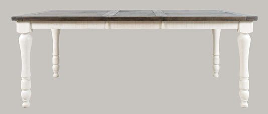 Jofran - Madison County Reclaimed Pine 78in Extension Farmhouse Dining Table - Vintage White - 1706-42 view 1