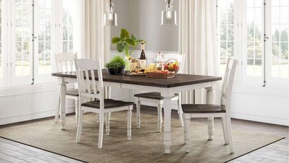 Jofran - Madison County Reclaimed Pine 78in Extension Farmhouse Dining Table - Vintage White - 1706-42 view 6