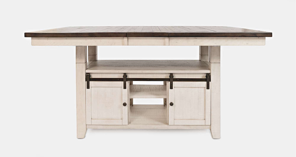 Jofran - Madison County Reclaimed Pine Adjustable Height 72in Dining Table - Vintage White - 1706-72TBKT view 1