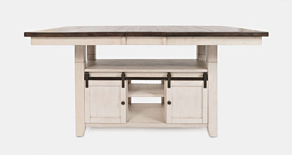 Jofran - Madison County Reclaimed Pine Adjustable Height 72in Dining Table - Vintage White - 1706-72TBKT view 1