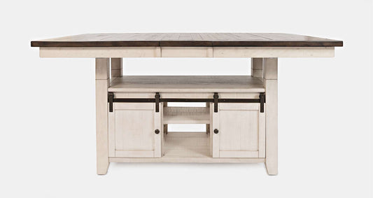 Jofran - Madison County Reclaimed Pine Adjustable Height 72in Dining Table - Vintage White - 1706-72TBKT view 1