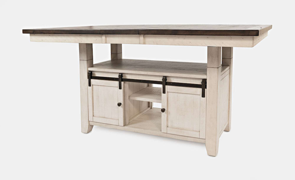 Jofran - Madison County Reclaimed Pine Adjustable Height 72in Dining Table - Vintage White - 1706-72TBKT view 3