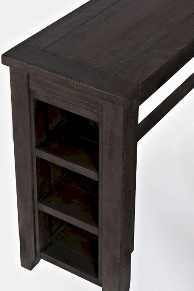 Jofran - Madison County Reclaimed Pine Console Table Set with 3 Stools - Barnwood Brown - 1700-78 view 9